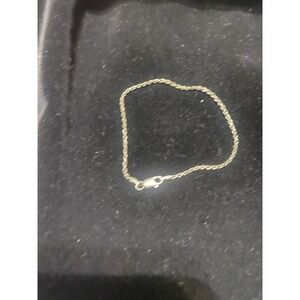 Sterling Silver 925 Rope Bracelet 7.5 Inches